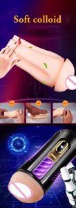 Double Points- Cup Men's Masturbation Vibration Adult Sex Toys